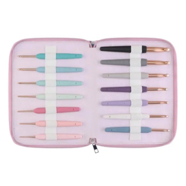 KnitPro Vybe Haaknaald aluminium set roségoud Grande