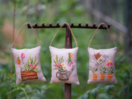 Vervaco Deco kussentje kit Tuin - set van 3