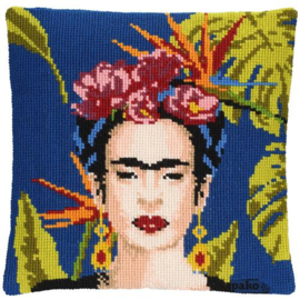 Pako Voorbedrukt Borduur Kussenpakket Frida Kahlo