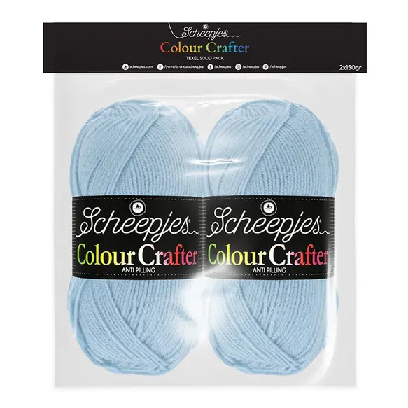 Scheepjes Colour Crafter Solid Pack 2x150g- Texel