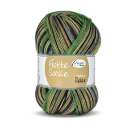 Rellana Flotte Socke Relax - 7023 Geel/paars/zwart/blauw