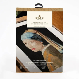 DMC Kruissteek kit Meisje met de parel - Museum Collectie