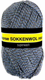 Scheepjes Noorse sokkenwol Markoma 6855 - Blauw, Grijs