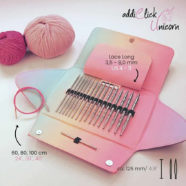 Addi Click Unicorn Lace Long etui 3.50-8.00mm