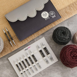 KnitPro Karbonz verwisselbare breipunten 13cm 3-8mm set Deluxe