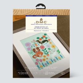DMC Kruissteek kit Dogs in the garden