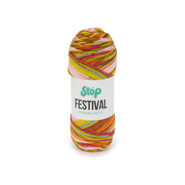 Stop Festival 204 - Kauwgom roze-Roest bruin-Pastel