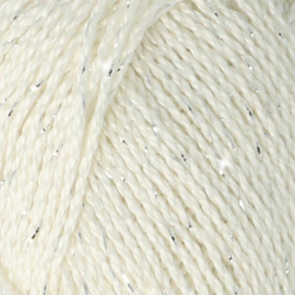 Scheepjes Catona Shine - 105 Bridal White - Silver