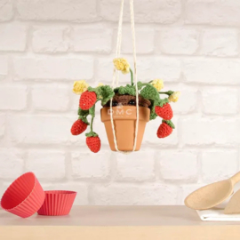 DMC Amigurumikit bloemen haken - Aardbeien