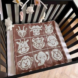 Haakpatroon Safari Avontuur Mozaiek Deken - L. de Vries