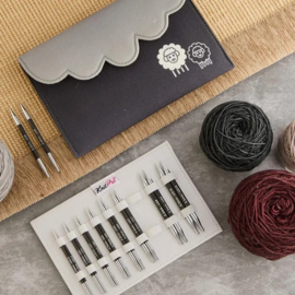 KnitPro Karbonz speciaal verisselbare breipunten 10cm 3-6mm set Deluxe