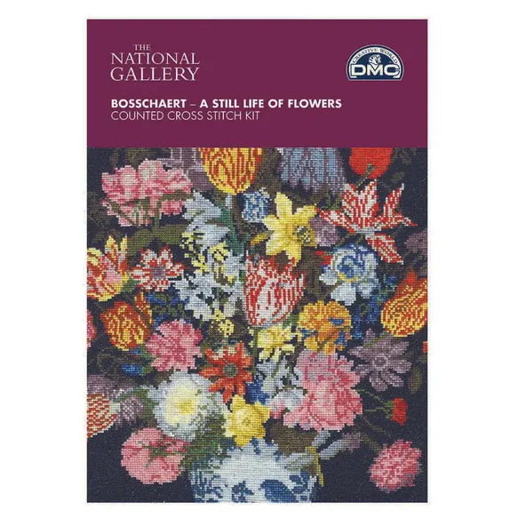 DMC Kruissteek kit A still life of flowers - Museum Collectie