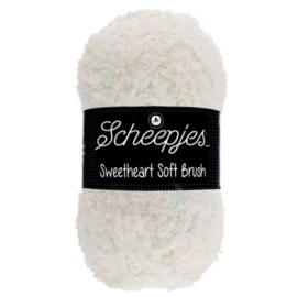 Scheepjes Sweetheart Soft Brush 534 - Wit, Roze