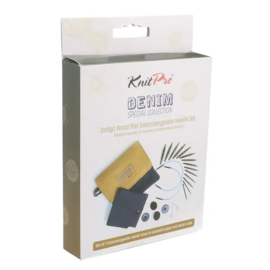 KnitPro Verwisselbare naaldenset mini hout indigo