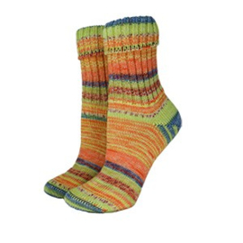 Rellana Jubilee Socks 1763 - Geel-oranje-capri