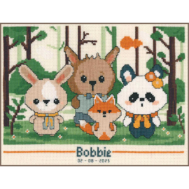Vervaco Telpakket kit Panda and friends