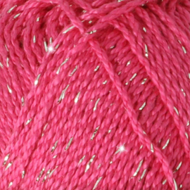 Scheepjes Catona Shine - 114 Shocking Pink - Silver