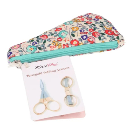 KnitPro Opvouwbare schaar 9,6cm rosé goud