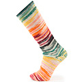 Katia CraSy Symmetric Socks & More 102 Oranje-Dooier-Groen-Sparren groen