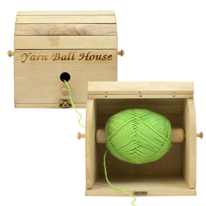 Scheepjes Yarn ball house-garen huis esdoornhout