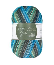 Rellana Flotte Socke 4f. Melody 3022 - grijs, blauw, turkoois