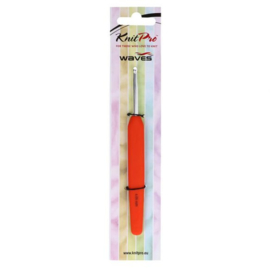 KnitPro Waves Haaknaald softgrip 4.00mm - Tangerine