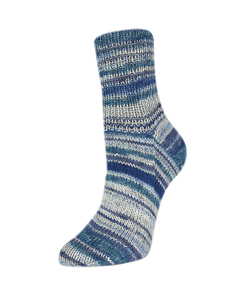 Rellana Flotte Socke 6f. Men's Socks - 8024 gestreepte jeans