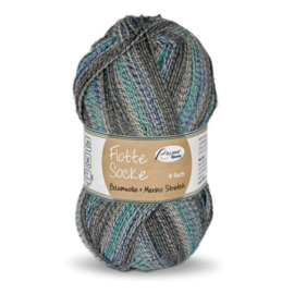 Rellana Flotte Socke 4f. Baumwolle + Merino Stretch - 1551