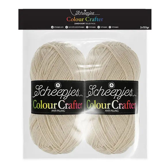 Scheepjes Colour Crafter Solid Pack 2x150g- Zandvoort