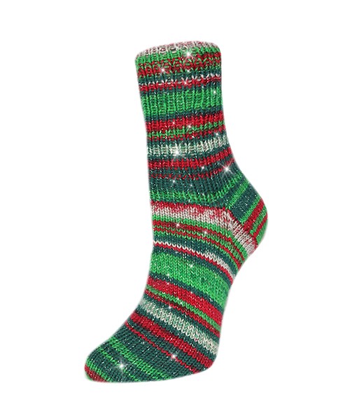 Rellana Flotte Socke 4f. Christmas Metallic
