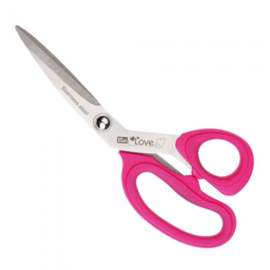 Prym Love stofschaar met microvertanding 21cm fuchsia