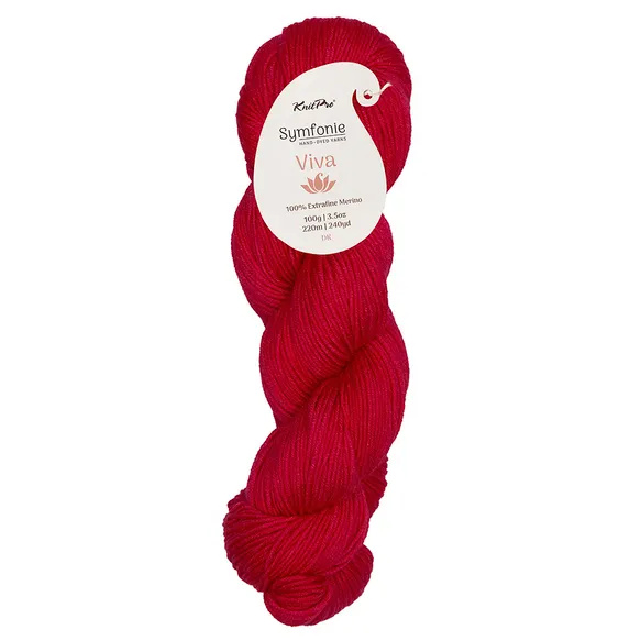 Symfonie Viva solid - SS1049 Bandana Red