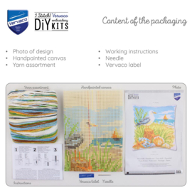 Vervaco Kruissteekkussen kit Ocean breeze