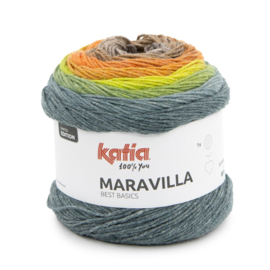 Katia Maravilla 500 - Bruin-Oranje-Groen blauw