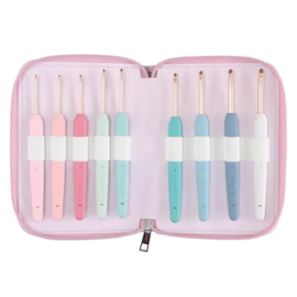 KnitPro Vybe Haaknaald aluminium set roségoud Deluxe