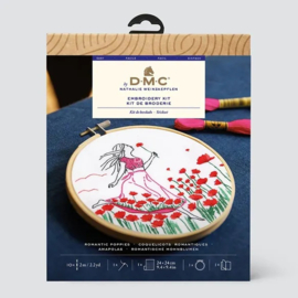 DMC Borduurkit Romantische Klaprozen