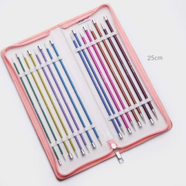 KnitPro Zing breinaalden set 25cm 2.50-6.00mm Deluxe