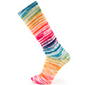 Katia CraSy Symmetric Socks & More 105 Fuchsia-Citroengeel-zuurgroen-Blauw