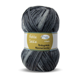 Rellana Flotte Socke 6f. Patagonia Männersache 7044 - Wit/Zwart