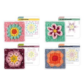 Mix & Match granny squares - bloemen - C. Montgomerie