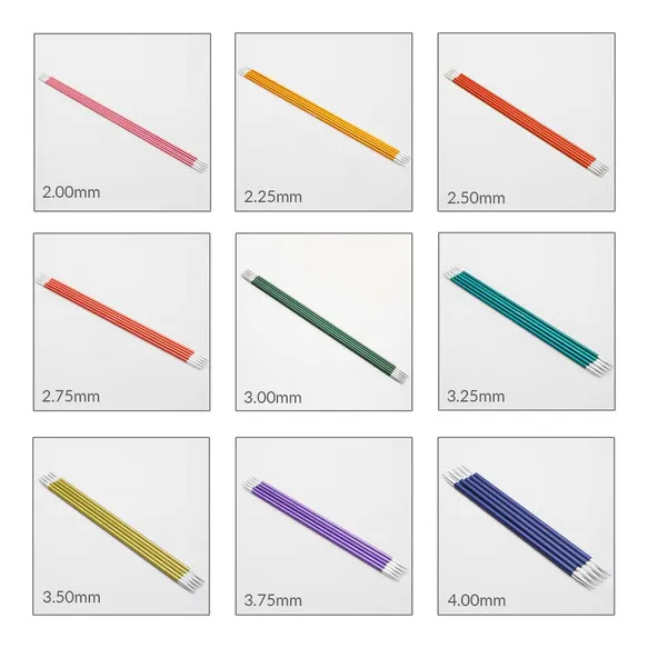 KnitPro Zing sokkennaaldenset 15cm 2-4mm Deluxe