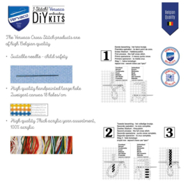 Vervaco Kruissteekkussen kit Geometrisch