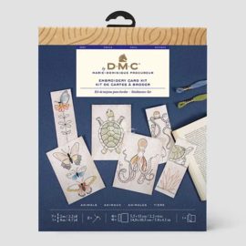 DMC Borduurkit Kaarten dieren
