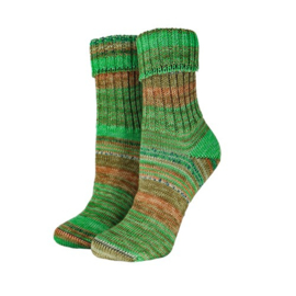 Rellana Jubilee Socks 1765 - Groen-oker-messing