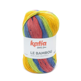 Katia Le Bambou 103 - Geel-Aardbeirood-Groen-Blauw