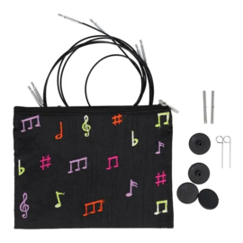 KnitPro Melodies Swivel 360° verwisselbare kabel set 60-100cm