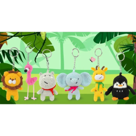 Anchor Mini amigurumi haak kit - sleutelhanger olifant