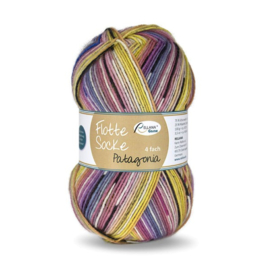 Flotte Socke  Patagonia - 1652 Geel-bordeaux-blauw