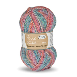 Rellana Flotte Socke 4f. Baumwolle + Merino Stretch - 1554