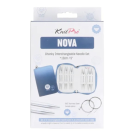 KnitPro Nova verwisselbare breipunten 13cm 8-15mm set Chunky
